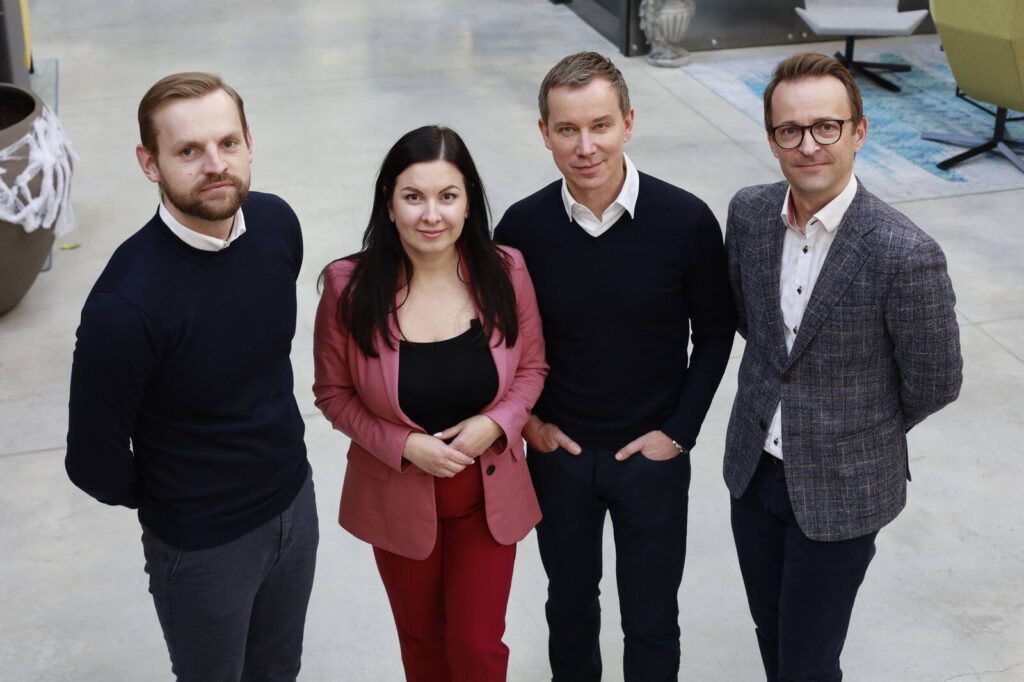 Oliver Ämarik, Valeria Kiisk, Toomas Prangli ja Kaupo Lepasepp. Foto: Andres Laanem / Äripäev